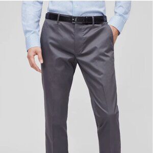 Bonobos Dress Chino Pants Mens 35 x 34 Gray Straight Leg Friday Weekday Warrior